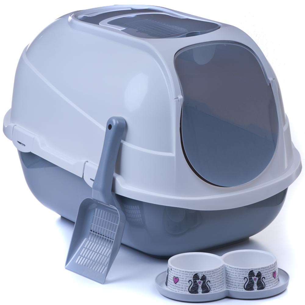 JUMBO XXL Katzentoilette Haubentoilette Toilettenhaus große Katzen Maine Coon